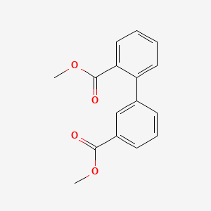 molecular formula C16H14O4 B7962469 Methyl3-[2-(methoxycarbonyl)phenyl]benzoate 
