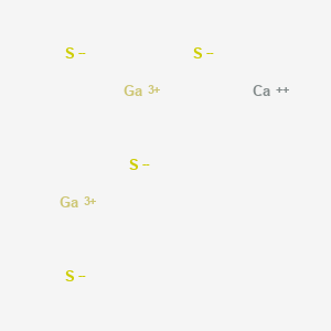 molecular formula CaGa2S4 B079625 Calcium digallium tetrasulphide CAS No. 12590-00-0