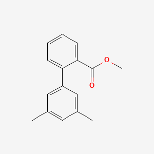 molecular formula C16H16O2 B7962706 Methyl 2-(3,5-dimethylphenyl)benzoate 