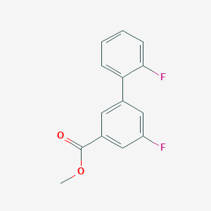 molecular formula C14H10F2O2 B7962753 Methyl 3-fluoro-5-(2-fluorophenyl)benzoate CAS No. 1820605-13-7