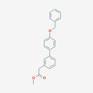 molecular formula C22H20O3 B7962759 Methyl 2-{3-[4-(benzyloxy)phenyl]phenyl}acetate 
