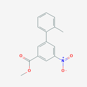 molecular formula C15H13NO4 B7962779 Methyl 3-(2-methylphenyl)-5-nitrobenzoate 