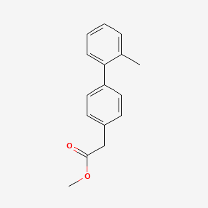 molecular formula C16H16O2 B7962787 Methyl 2-[4-(2-methylphenyl)phenyl]acetate 