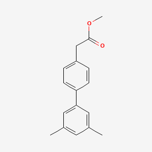 molecular formula C17H18O2 B7962833 Methyl 2-[4-(3,5-dimethylphenyl)phenyl]acetate 