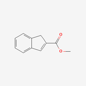 molecular formula C11H10O2 B7962991 Methyl 1H-indene-2-carboxylate CAS No. 17332-04-6