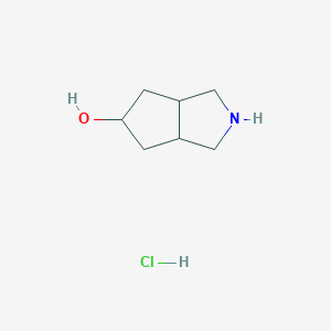 molecular formula C7H14ClNO B7963638 Octahydrocyclopenta[c]pyrrol-5-ol hydrochloride 