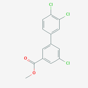 molecular formula C14H9Cl3O2 B7963745 Methyl 3-chloro-5-(3,4-dichlorophenyl)benzoate 
