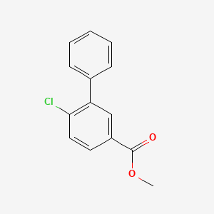 molecular formula C14H11ClO2 B7963763 Methyl 4-chloro-3-phenylbenzoate 