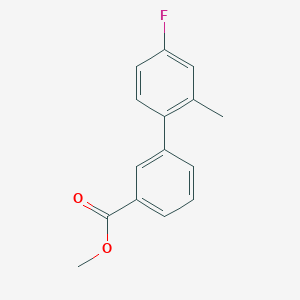 molecular formula C15H13FO2 B7963991 Methyl 3-(4-fluoro-2-methylphenyl)benzoate CAS No. 1820613-57-7