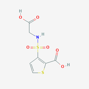 3-[(Carboxymethyl)sulfamoyl]thiophene-2-carboxylic acid
