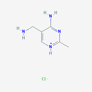 5-(Aminomethyl)-2-methylpyrimidin-1-ium-4-amine;chloride