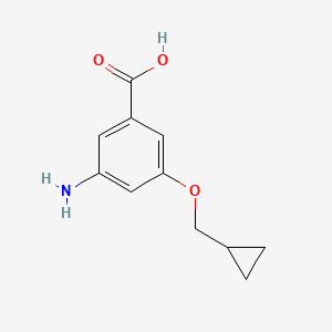 3-Amino-5-cyclopropylmethoxy-benzoic acid