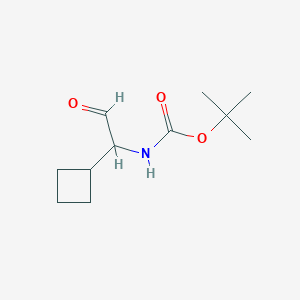 molecular formula C11H19NO3 B7964523 tert-Butyl (1-cyclobutyl-2-oxoethyl)carbamate 