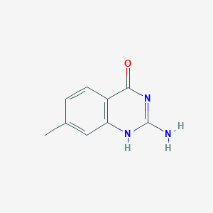 molecular formula C9H9N3O B7964872 2-amino-7-methyl-1H-quinazolin-4-one 
