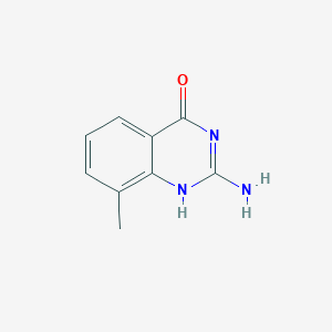 molecular formula C9H9N3O B7964874 2-amino-8-methyl-1H-quinazolin-4-one 