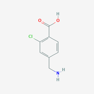 molecular formula C8H8ClNO2 B7964920 4-(Aminomethyl)-2-chlorobenzoic acid HCl 