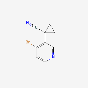 molecular formula C9H7BrN2 B7965077 1-(4-Bromopyridin-3-YL)cyclopropane-1-carbonitrile 