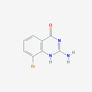 molecular formula C8H6BrN3O B7965147 2-amino-8-bromo-1H-quinazolin-4-one 