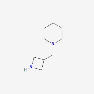 molecular formula C9H18N2 B7965494 1-(Azetidin-3-ylmethyl)piperidine 