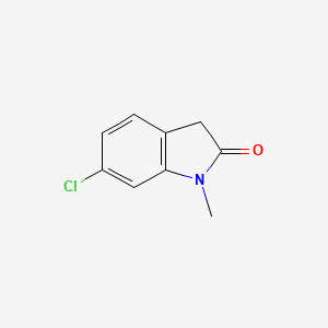 molecular formula C9H8ClNO B7965558 6-Chloro-1-methylindolin-2-one CAS No. 156136-55-9