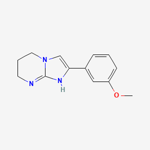 molecular formula C13H15N3O B7965599 2-(3-methoxyphenyl)-1,5,6,7-tetrahydroimidazo[1,2-a]pyrimidine 