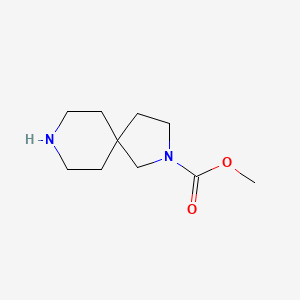 molecular formula C10H18N2O2 B7965922 Methyl 2,8-diazaspiro[4.5]decane-2-carboxylate 