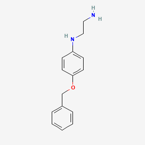 molecular formula C15H18N2O B7966427 N'-(4-phenylmethoxyphenyl)ethane-1,2-diamine 