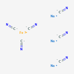 molecular formula C6FeN6Na3 B079665 Trisodium hexacyanoferrate CAS No. 14217-21-1