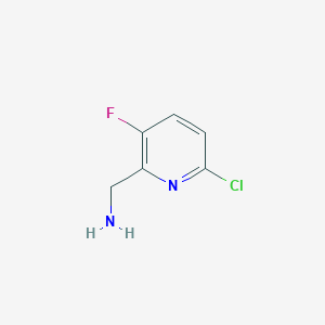 molecular formula C6H6ClFN2 B7966904 (6-Chloro-3-fluoropyridin-2-YL)methanamine 