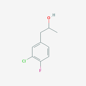 molecular formula C9H10ClFO B7967147 1-(3-Chloro-4-fluorophenyl)propan-2-ol 