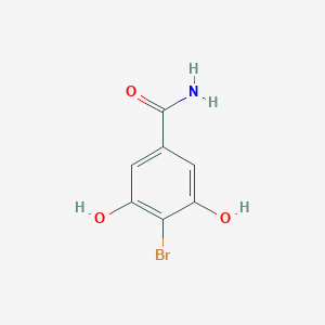 molecular formula C7H6BrNO3 B079672 4-溴-3,5-二羟基苯甲酰胺 CAS No. 13429-12-4