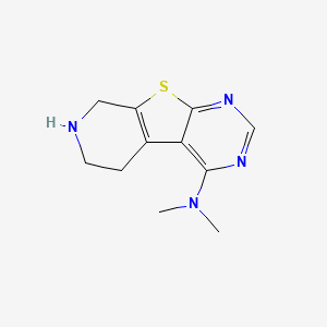 molecular formula C11H14N4S B7967271 N,N-dimethyl-8-thia-4,6,11-triazatricyclo[7.4.0.02,7]trideca-1(9),2,4,6-tetraen-3-amine 