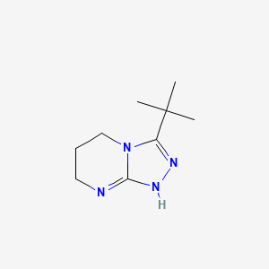 molecular formula C9H16N4 B7967408 3-tert-butyl-1,5,6,7-tetrahydro-[1,2,4]triazolo[4,3-a]pyrimidine 