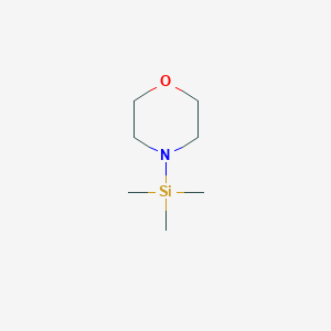 molecular formula C7H17NOSi B079675 4-(Trimethylsilyl)morpholine CAS No. 13368-42-8