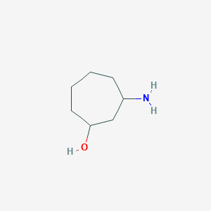 molecular formula C7H15NO B7967669 3-aminocycloheptan-1-ol 