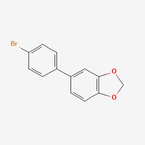 molecular formula C13H9BrO2 B7967759 5-(4-Bromophenyl)benzo[d][1,3]dioxole 
