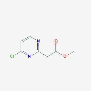 molecular formula C7H7ClN2O2 B7967825 Methyl 2-(4-chloropyrimidin-2-yl)acetate 