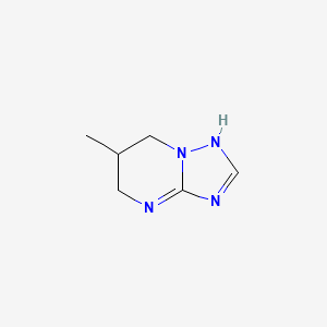 molecular formula C6H10N4 B7968753 6-methyl-1,5,6,7-tetrahydro-[1,2,4]triazolo[1,5-a]pyrimidine 
