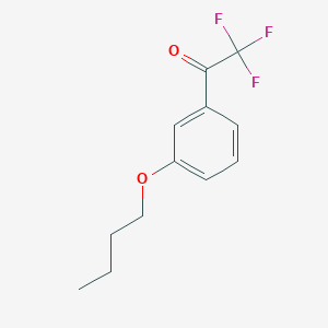 molecular formula C12H13F3O2 B7969209 1-(3-Butoxyphenyl)-2,2,2-trifluoroethanone 