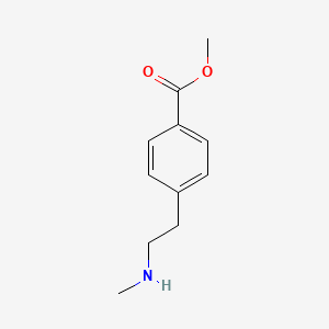 molecular formula C11H15NO2 B7969358 methyl 4-[2-(methylamino)ethyl]benzoate 