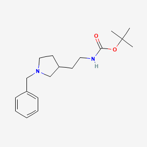 (3RS)-1-benzyl-3-(N-tert-butyloxycarbonylaminoethyl)pyrrolidine