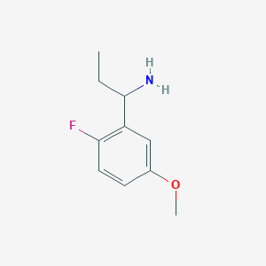 1-(2-Fluoro-5-methoxyphenyl)propan-1-amine