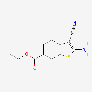 Ethyl 2-amino-3-cyano-4,5,6,7-tetrahydro-1-benzothiophene-6-carboxylate