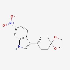 6-Nitro-3-(1,4-dioxaspiro[4.5]dec-7-en-8-yl)-1H-indole