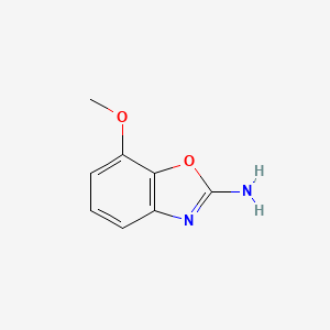 molecular formula C8H8N2O2 B7969617 7-METHOXY-1,3-BENZOXAZOL-2-AMINE 