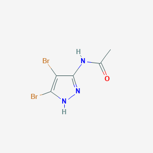 molecular formula C5H5Br2N3O B7969784 N-(4,5-Dibromo-1H-pyrazol-3-yl)acetamide 