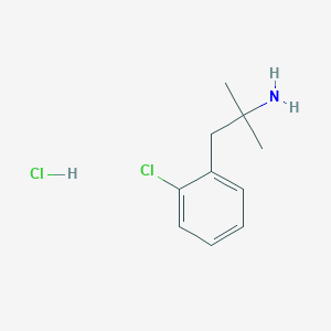 molecular formula C10H15Cl2N B079698 Clortermine hydrochloride CAS No. 10389-72-7