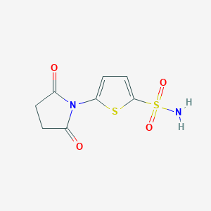 molecular formula C8H8N2O4S2 B7969871 N-(5-AMINOSULFONYLTHIOPHEN-2-YL)SUCCINIMIDE 