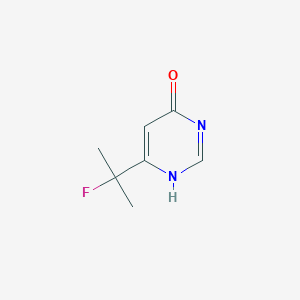 molecular formula C7H9FN2O B7970368 6-(2-fluoropropan-2-yl)-1H-pyrimidin-4-one 