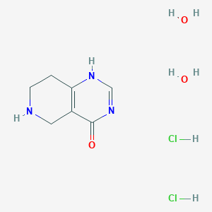 molecular formula C7H15Cl2N3O3 B7970864 5,6,7,8-tetrahydro-1H-pyrido[4,3-d]pyrimidin-4-one;dihydrate;dihydrochloride 